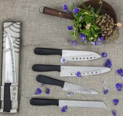 Clearance Satake No Vac meat knife, 21 cm Silver-colouredBlack