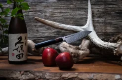 Paring Knives^Satake OMO Bunka Petty Knife, 12 cm Brown