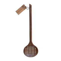 Spoons, Scoops & Ladles^Satake perforated ladle 33.5 cm, Walnut Brown