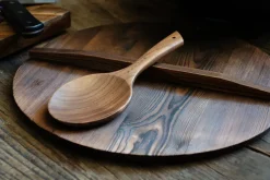 Satake rice spoon 24 cm, Walnut Brown