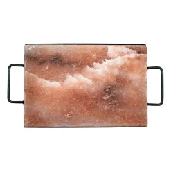 Clearance Satake salt stone with holder, 100% Himalayan salt Pink