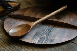 Hot Satake serving spoon 33.5 cm, Walnut Brown
