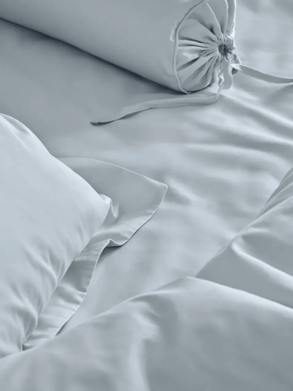 Discount Mille Notti Satina duvet cover, Light , 220x220 cm Blue