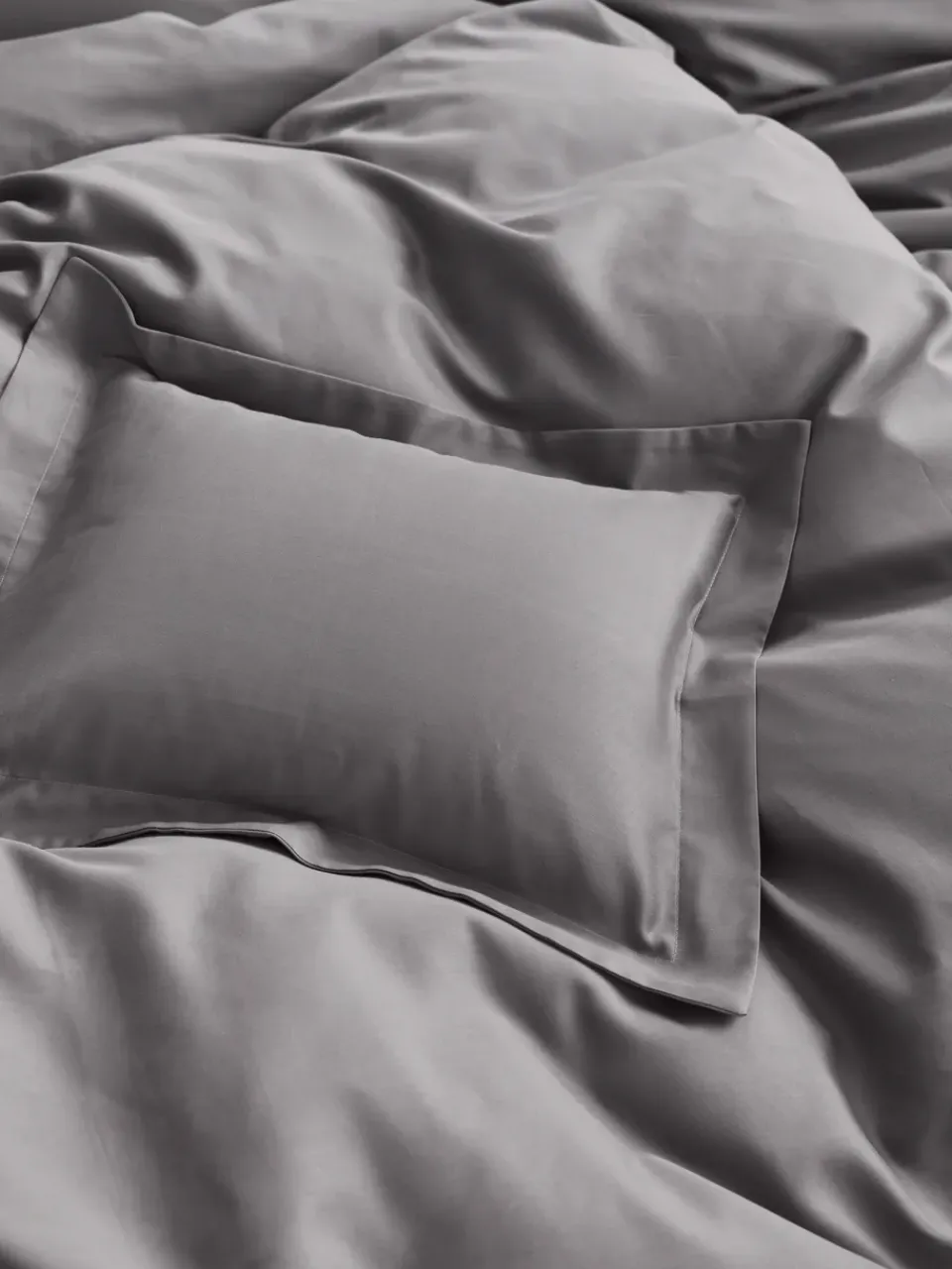 Pillow Cases^Mille Notti Satina pillowcase, , 50x60 cm Grey