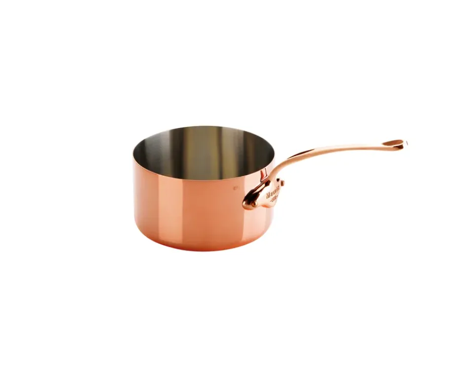 Saucepans^Mauviel Saucepan mini 10 oz, Copper-brass Gold-colouredSilver-coloured