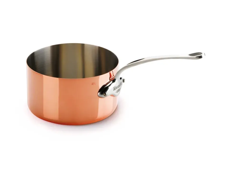 Saucepans^Mauviel Saucepan M'150S 1.1 l, Copper-steel Gold-colouredSilver-coloured
