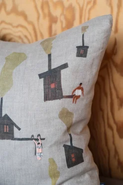 Cushion Covers^Fine Little Day Sauna pillowcase 45x45 cm, Beige