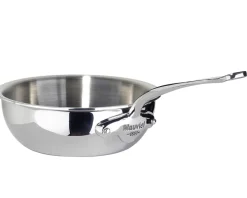 Sale Mauviel Sauté pan Rounded Cook Style 3.2 L, Steel Silver-coloured