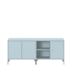 T.V & Media Units|T.V & Media Units^Montana Save side table, Flint 148, chrome legs Blue