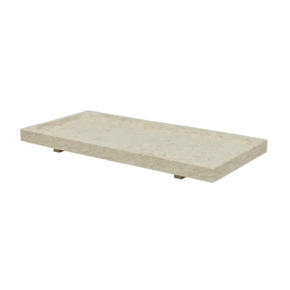 Discount OYOY Savi marble tray 14x30 cm, Beige