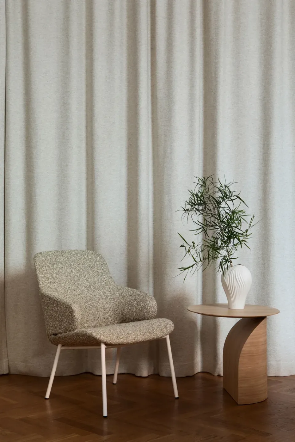 Side Tables^Swedese Savoa table H50 cm, Oak oiled Beige