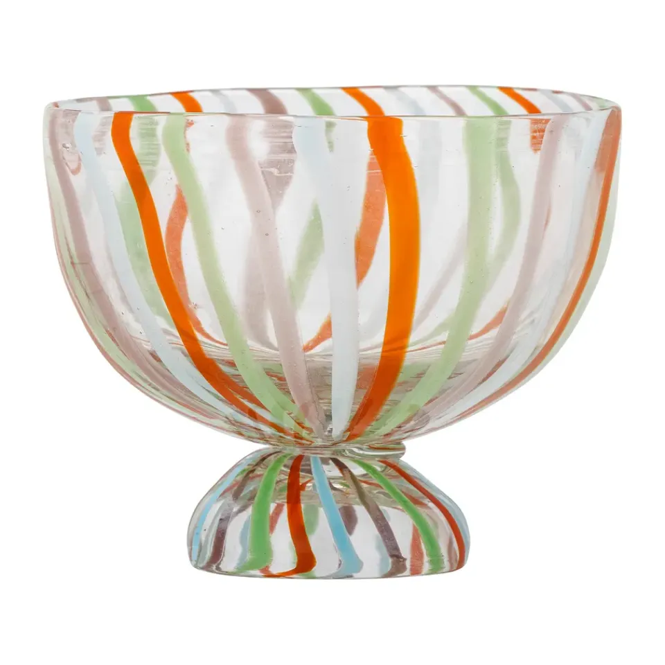 Hot Bloomingville Savya glass bowl Ø17 cm, Multi MultiTransparent