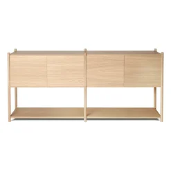 Gejst Sceene bookcase H, Light oak Brown