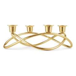 Advent Candle Holders^Georg Jensen Season candleholder Ø26 cm, gold plated Gold-coloured
