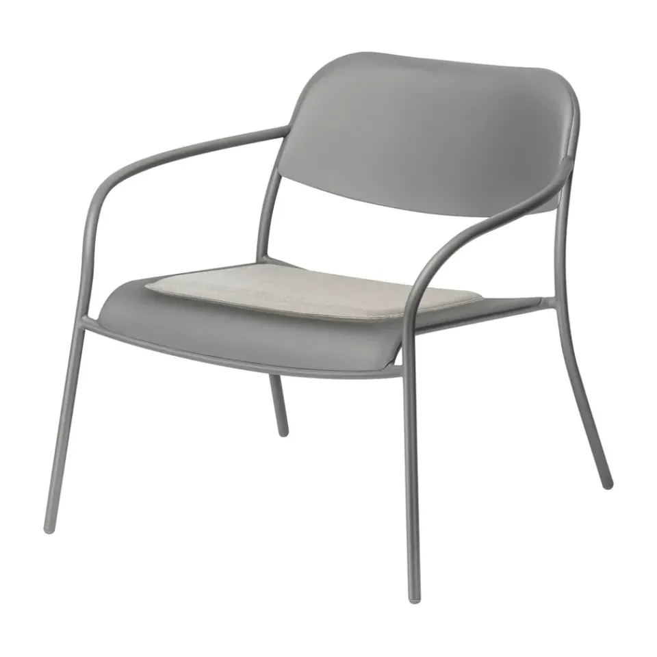 Clearance Blomus Seat pad to YUA lounge chair, Melange Grey