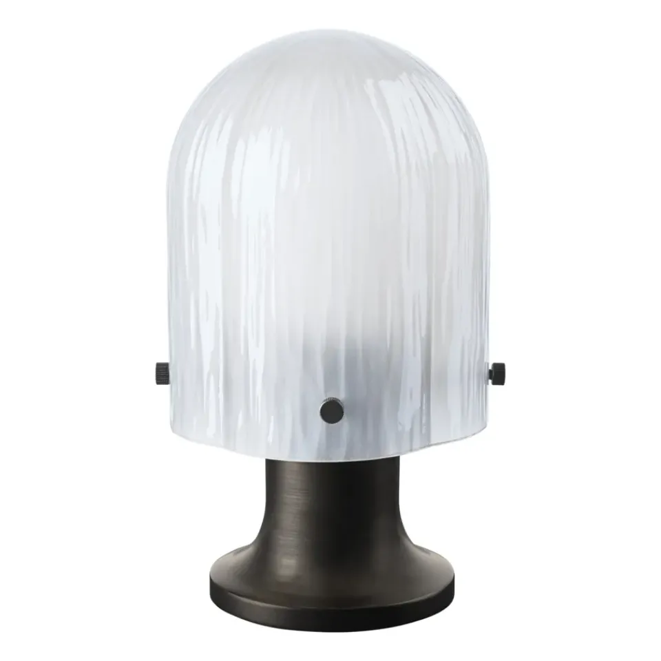 Portable Lighting|Desk & Table Lamps^GUBI Seine Portable Lamp table lamp, Antique brass-white Brown