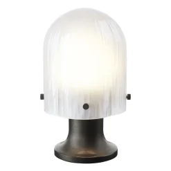 Portable Lighting|Desk & Table Lamps^GUBI Seine Portable Lamp table lamp, Antique brass-white Brown