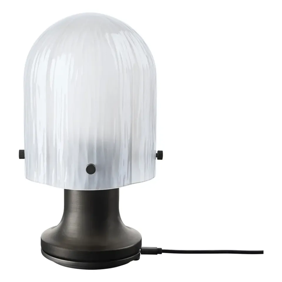 Portable Lighting|Desk & Table Lamps^GUBI Seine Portable Lamp table lamp, Antique brass-white Brown