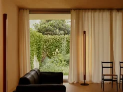 Reading Lamps|Floor Lamps^Flos Seki-han floor lamp 226 cm, Heat treated ash-black metal Brown