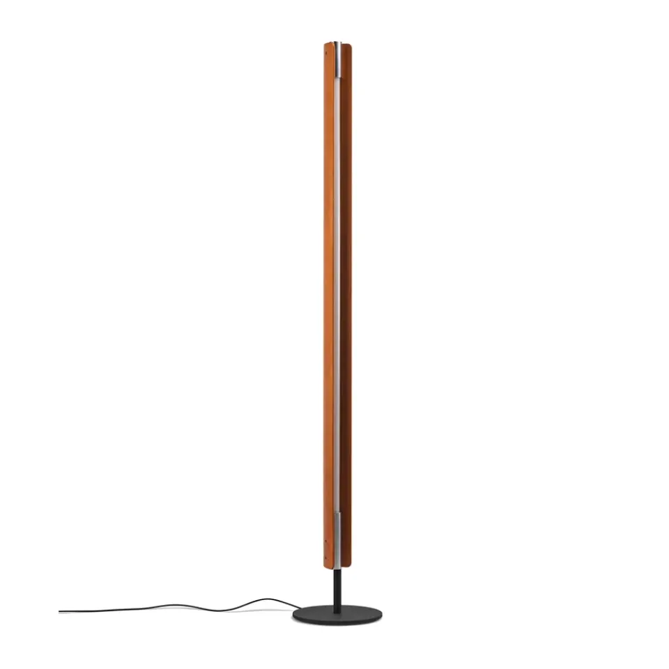 Reading Lamps|Floor Lamps^Flos Seki-han floor lamp 226 cm, Heat treated ash-black metal Brown