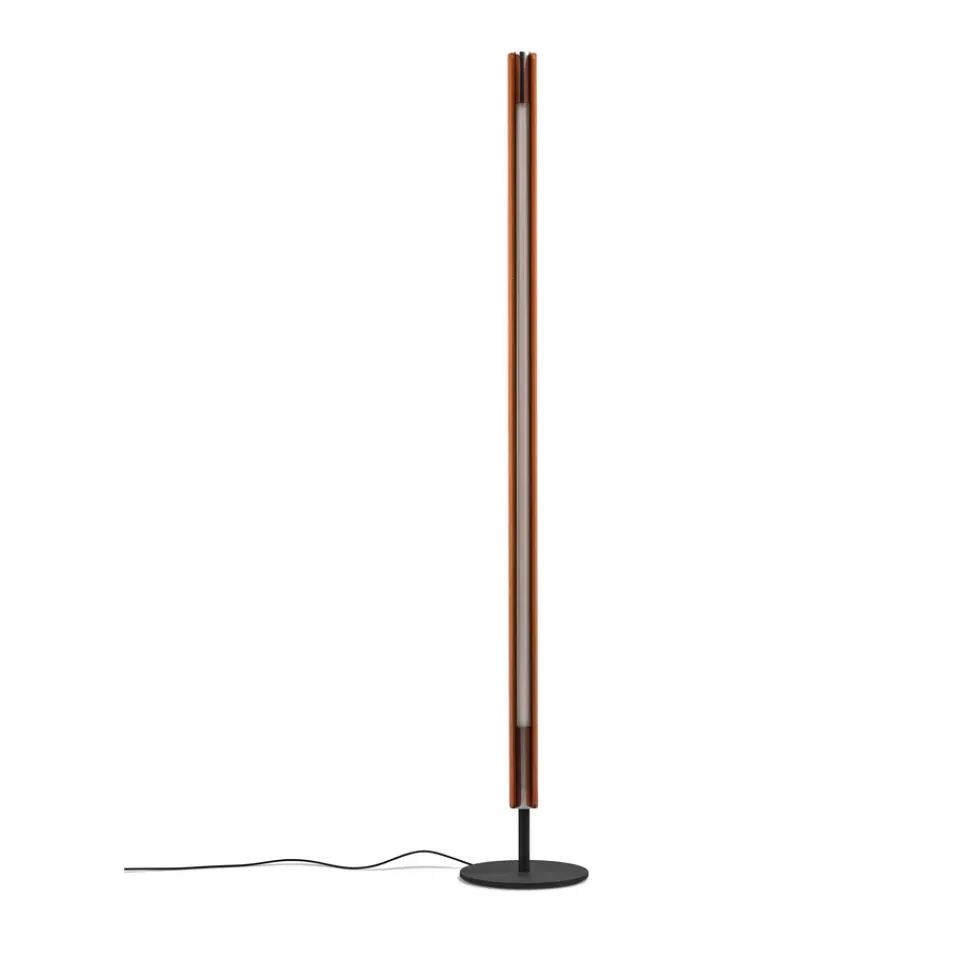 Reading Lamps|Floor Lamps^Flos Seki-han floor lamp 226 cm, Heat treated ash-black metal Brown