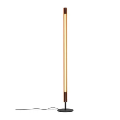 Reading Lamps|Floor Lamps^Flos Seki-han floor lamp 226 cm, Heat treated ash-black metal Brown