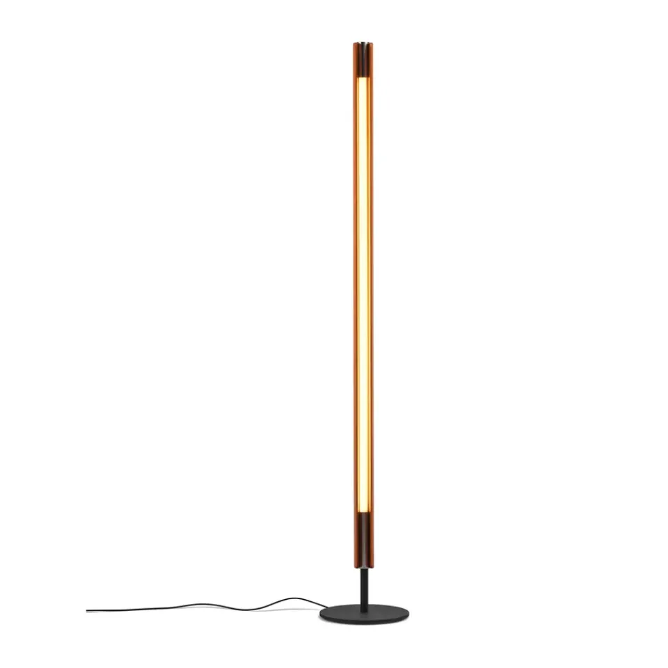 Reading Lamps|Floor Lamps^Flos Seki-han floor lamp 226 cm, Heat treated ash-black metal Brown
