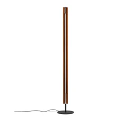Reading Lamps|Floor Lamps^Flos Seki-han floor lamp 226 cm, Heat treated ash-black metal Brown