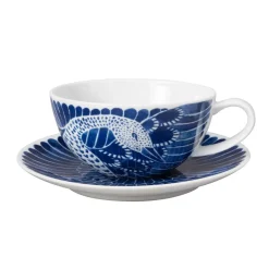 Best Götefors Porslin Selma tea cup with saucer, Ø 16 cm Blue