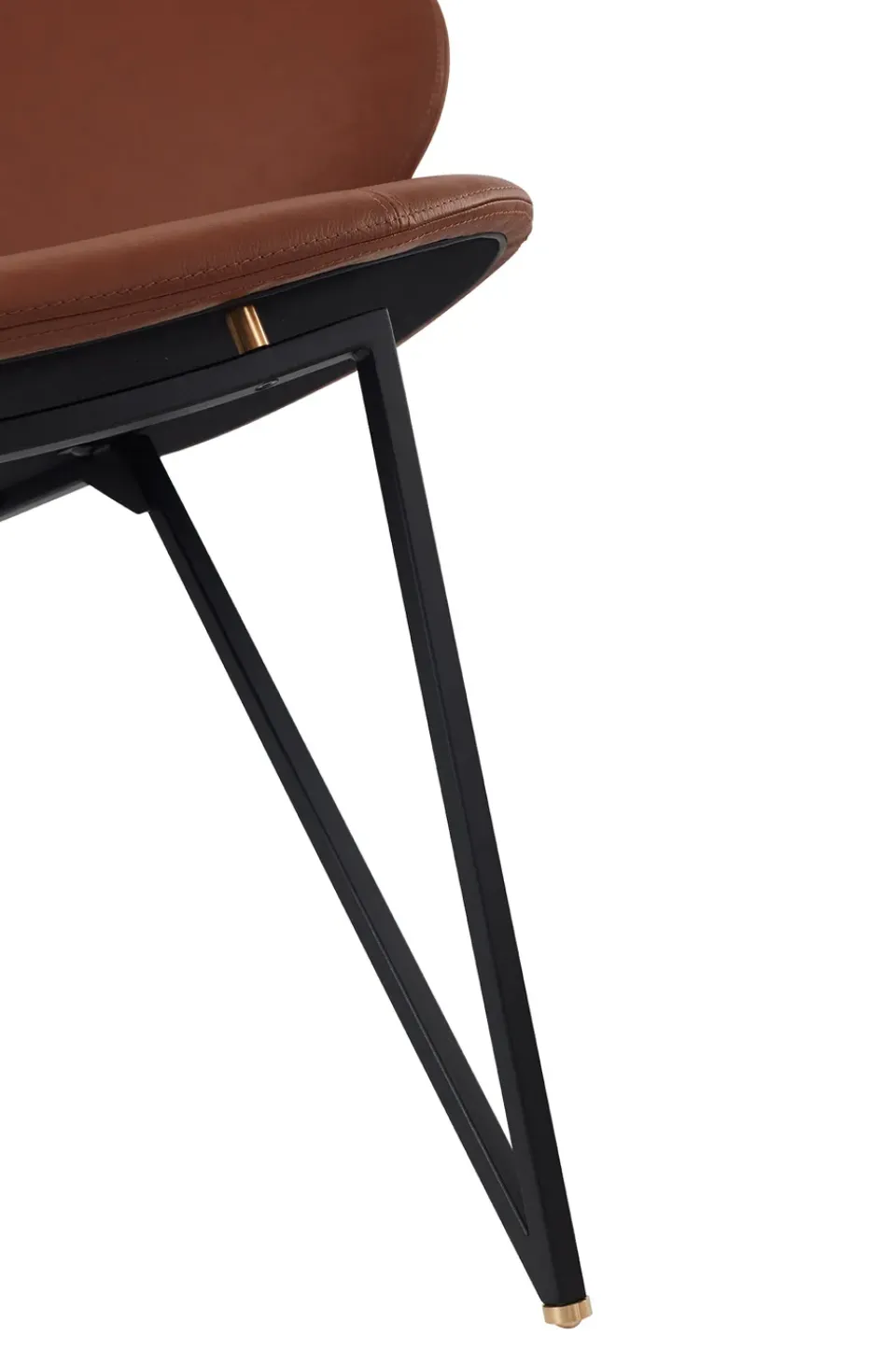 Hot AYTM Semper lounge chair, Black-cognac BrownBlack