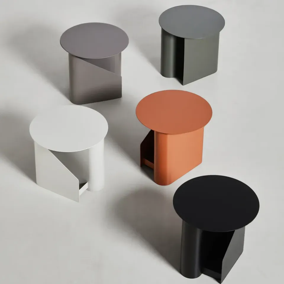 Clearance Woud Sentrum side table, Burnt Orange