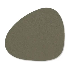 LIND DNA Serene coaster curve 11x13 cm, Moss Green