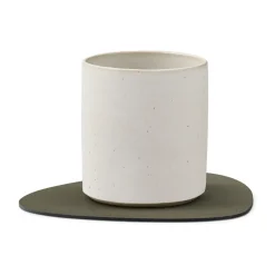 LIND DNA Serene coaster curve 11x13 cm, Moss Green