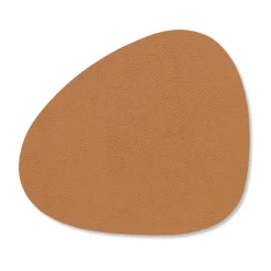 Coasters^LIND DNA Serene coaster curve 11x13 cm, Nature BrownOrange