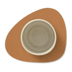 Coasters^LIND DNA Serene coaster curve 11x13 cm, Nature BrownOrange