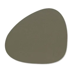 Placemats^LIND DNA Serene placemat curve S 24x28 cm, Moss Green