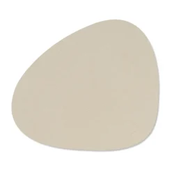 Placemats^LIND DNA Serene placemat curve S 24x28 cm, Cream White