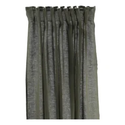 Online Scandi Living Serenity curtain with multiband 129x250 cm, Forest Green