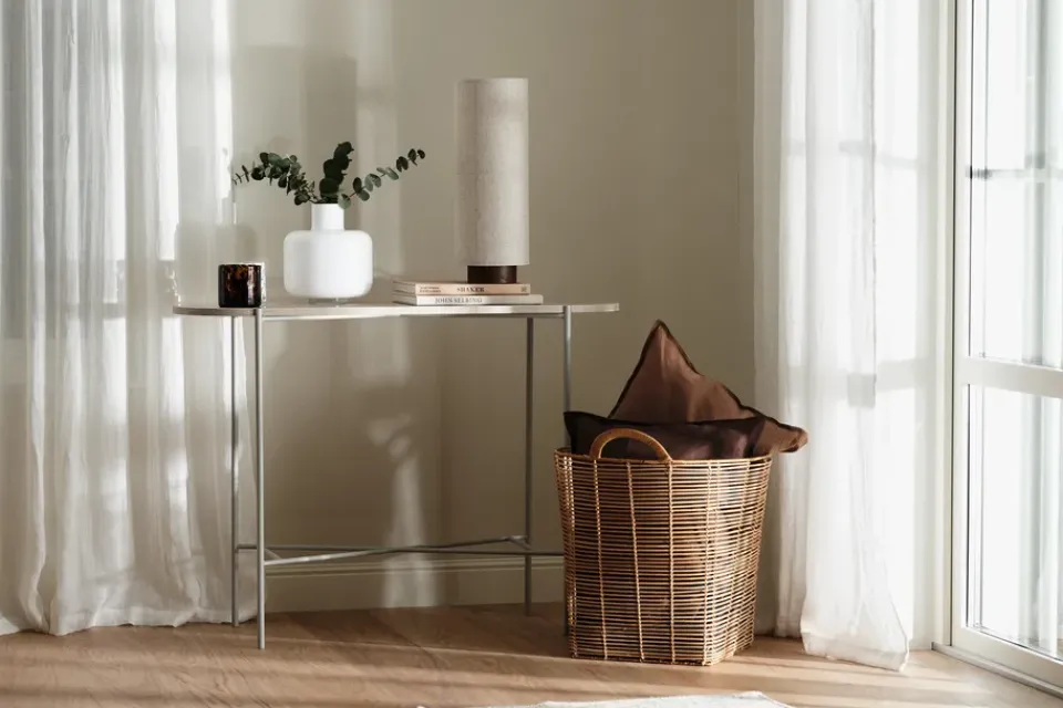 Hot Scandi Living Serenity curtain with multiband 129x250 cm, White