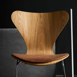 Seat Cushions & Pads^Fritz Hansen Series 7 chair pad leather, Brown
