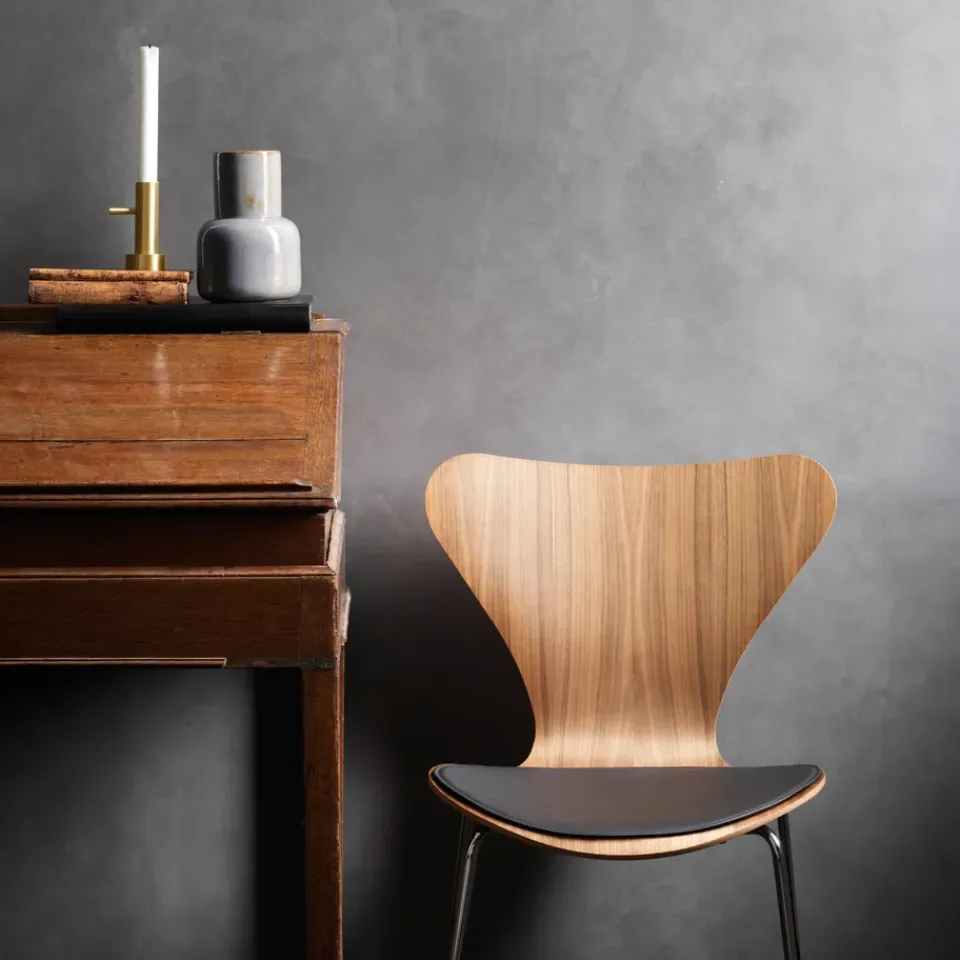 Seat Cushions & Pads^Fritz Hansen Series 7 chair pad leather, Black