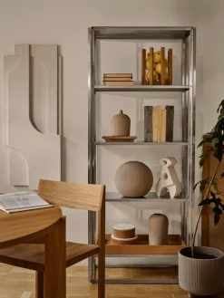 Clearance Kristina Dam Studio Serif Relief wall decoration L, Off White