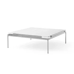 Coffee Tables^&Tradition Sett LN13 coffee table, Bianco carrara-dark chrome White