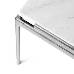 Coffee Tables^&Tradition Sett LN13 coffee table, Bianco carrara-dark chrome White