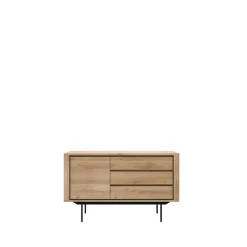 Dressers & Sideboards|Dressers & Sideboards^Ethnicraft Shadow sideboard, Oak-Wax oil 1 door 3 drawers Beige