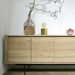 Dressers & Sideboards|Dressers & Sideboards^Ethnicraft Shadow sideboard, Oak-Wax oil 1 door 3 drawers Beige
