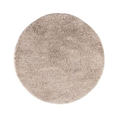 Hot Kateha Shaggy rug round, /grey, 220 cm White