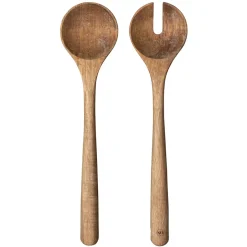 Salad Servers^Byon Shai salad cutlery 2 pieces, nature Brown
