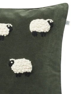 New Chhatwal & Jonsson Sheep cushion cover 50x50 cm, Forest Green