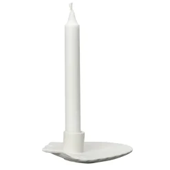 Candle Holders^Byon Shell candle sticks 15.5 cm, White